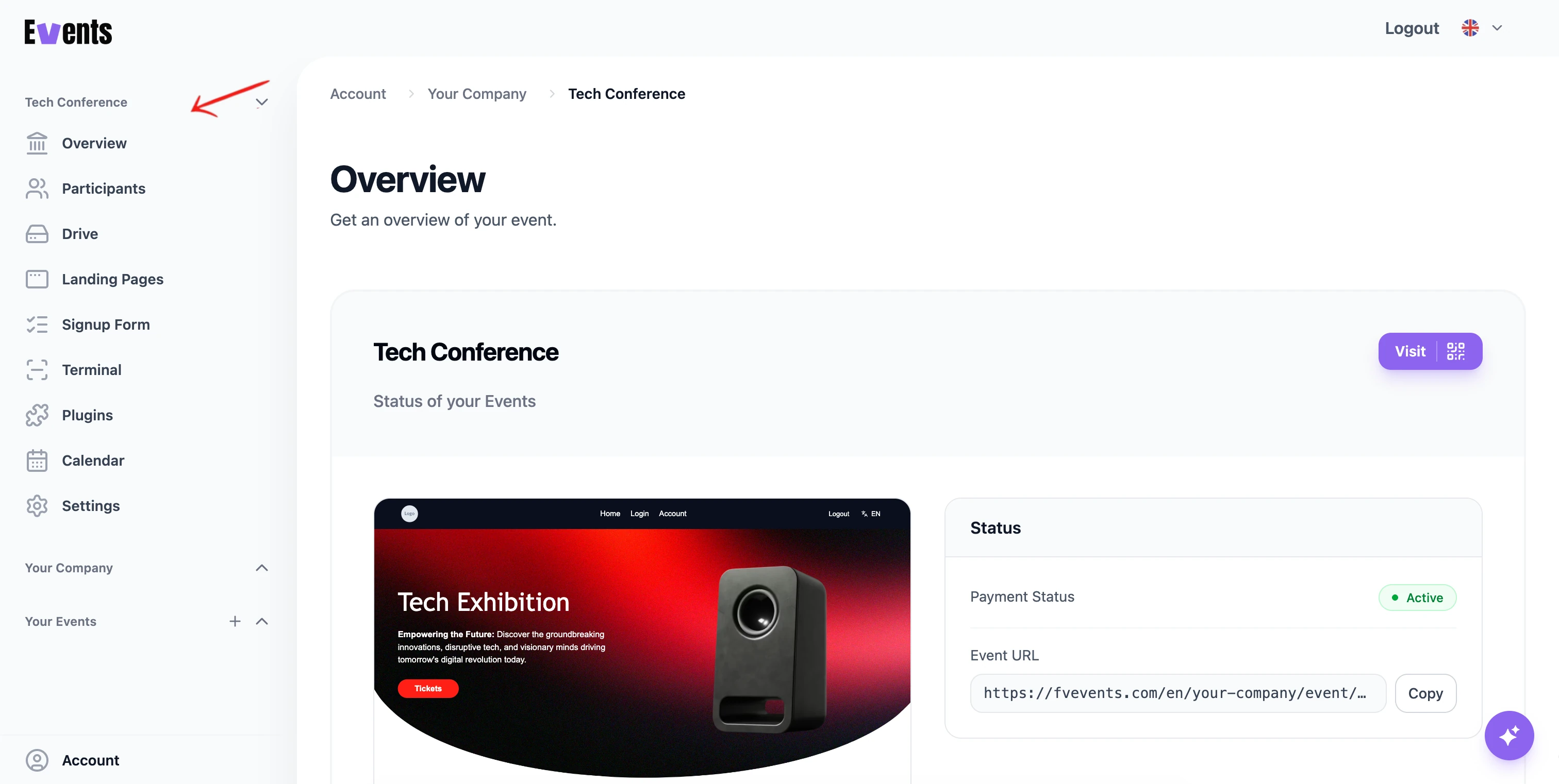 Event Dashboard