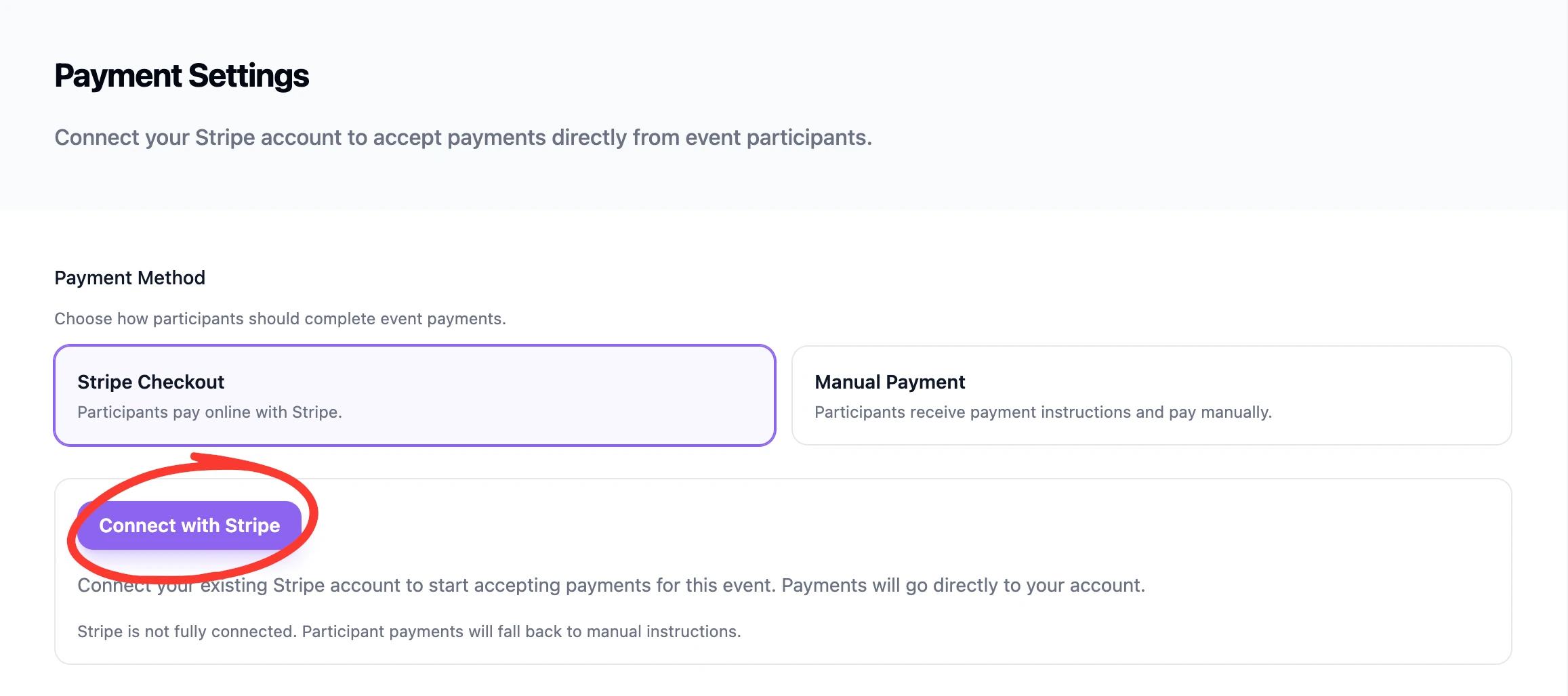 Connect Stripe